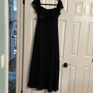NWT Every Pretty Black Size M off the shoulder gown